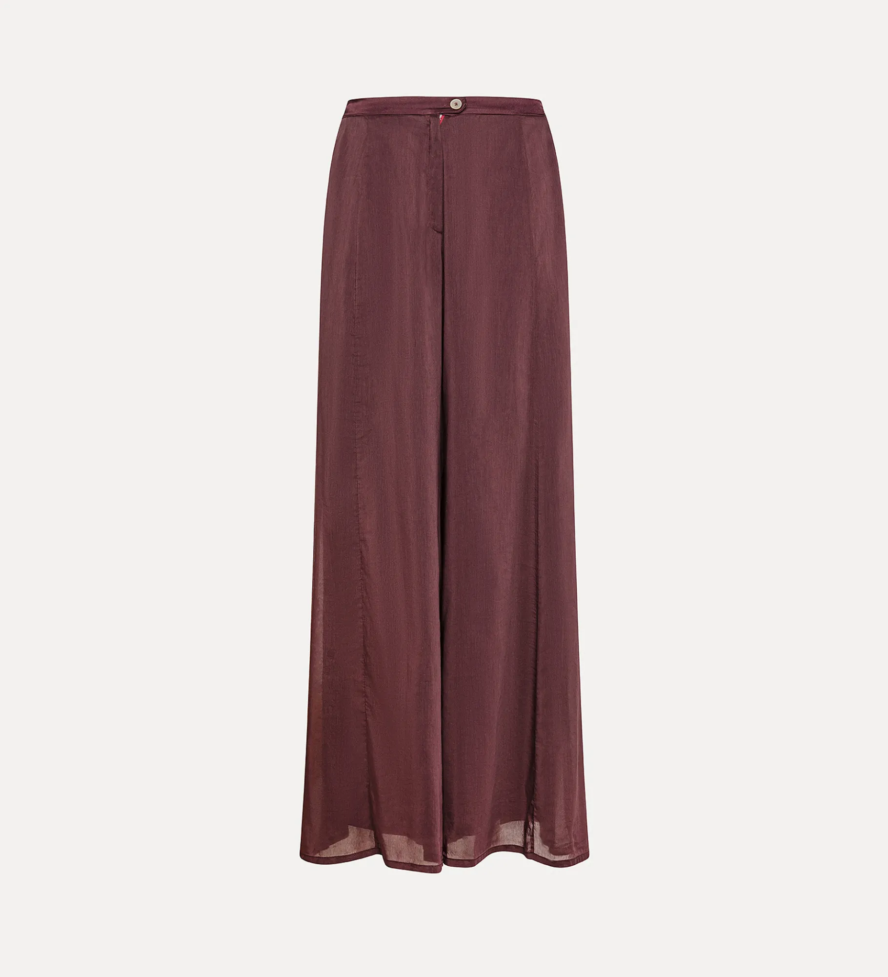 forte_forte Pantalons^pantalon évasé en voile de coton et soie black orchid