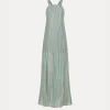 forte_forte Robes^robe à col carré en jersey lurex acqua