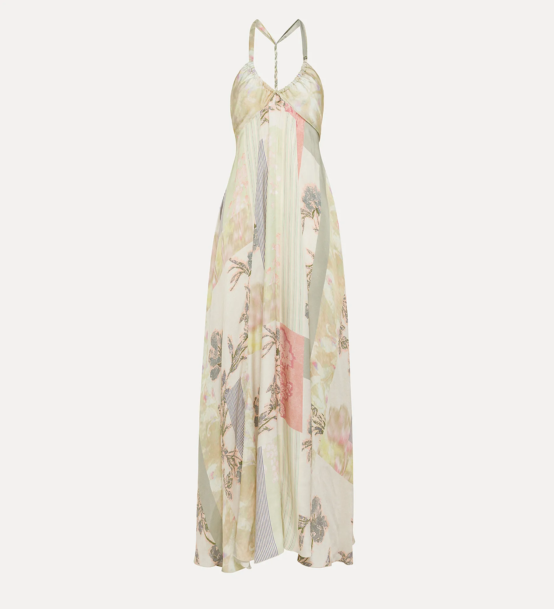 forte_forte Robes^robe à fines bretelles avec imprimé “the secret garden” pesco