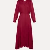 forte_forte Robes^robe à manches longues en voile ruby