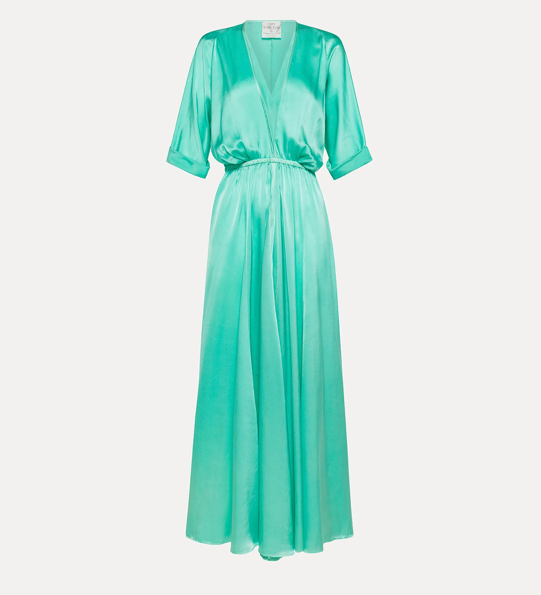 forte_forte Robes^robe à manches trois quarts élégante bleu ciel breeze