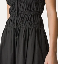 forte_forte Robes^robe bustier en popeline nero