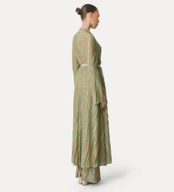 forte_forte Robes^robe croisée sur le devant en jersey lurex clorofilla