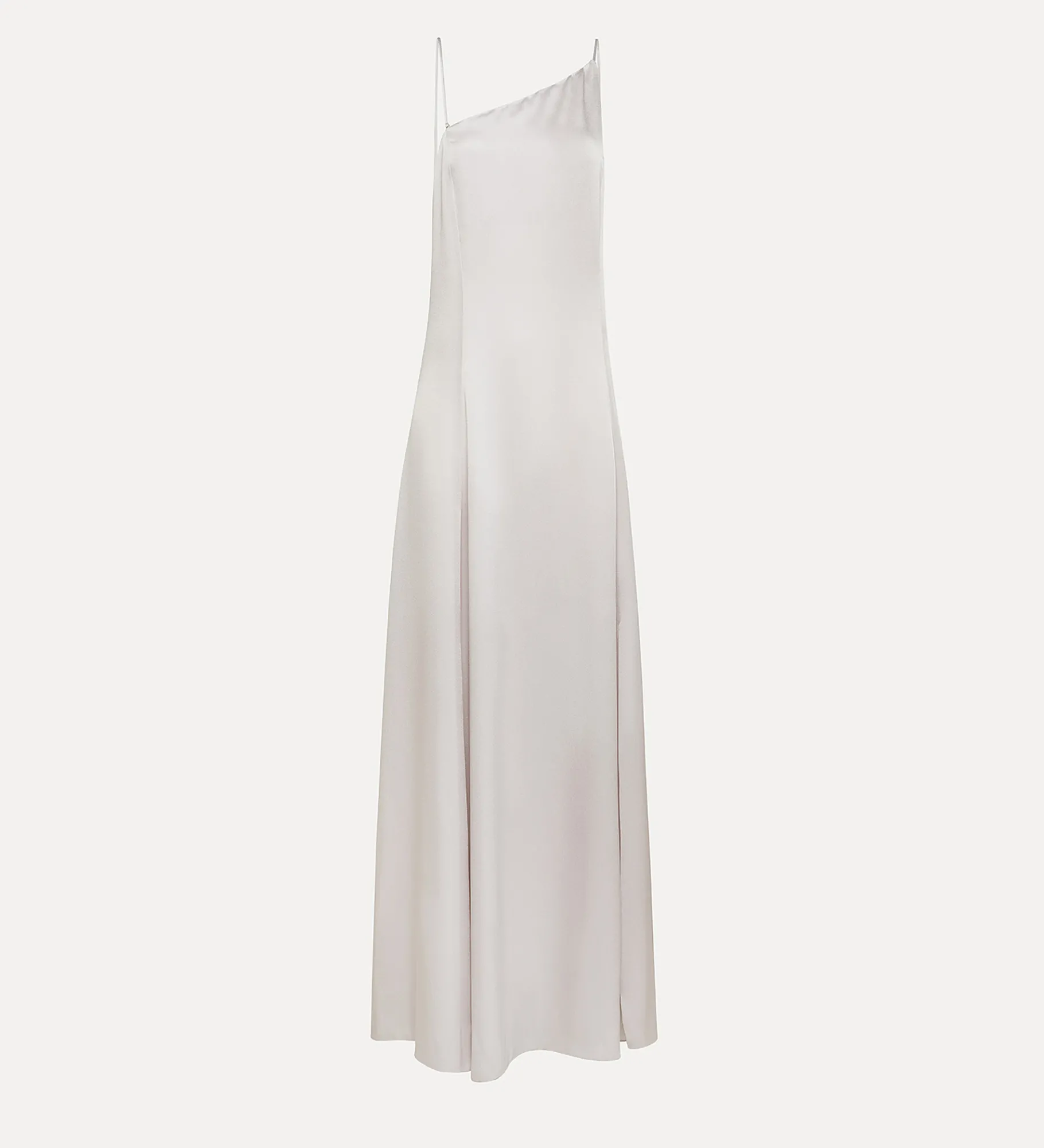 forte_forte Robes^robe en satin asymétrique madreperla