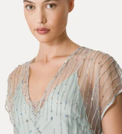 forte_forte Robes^robe en tulle avec broderie “firefly” firefly