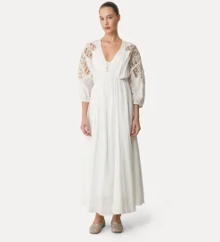 forte_forte Robes^robe en voile avec incrustations giglio