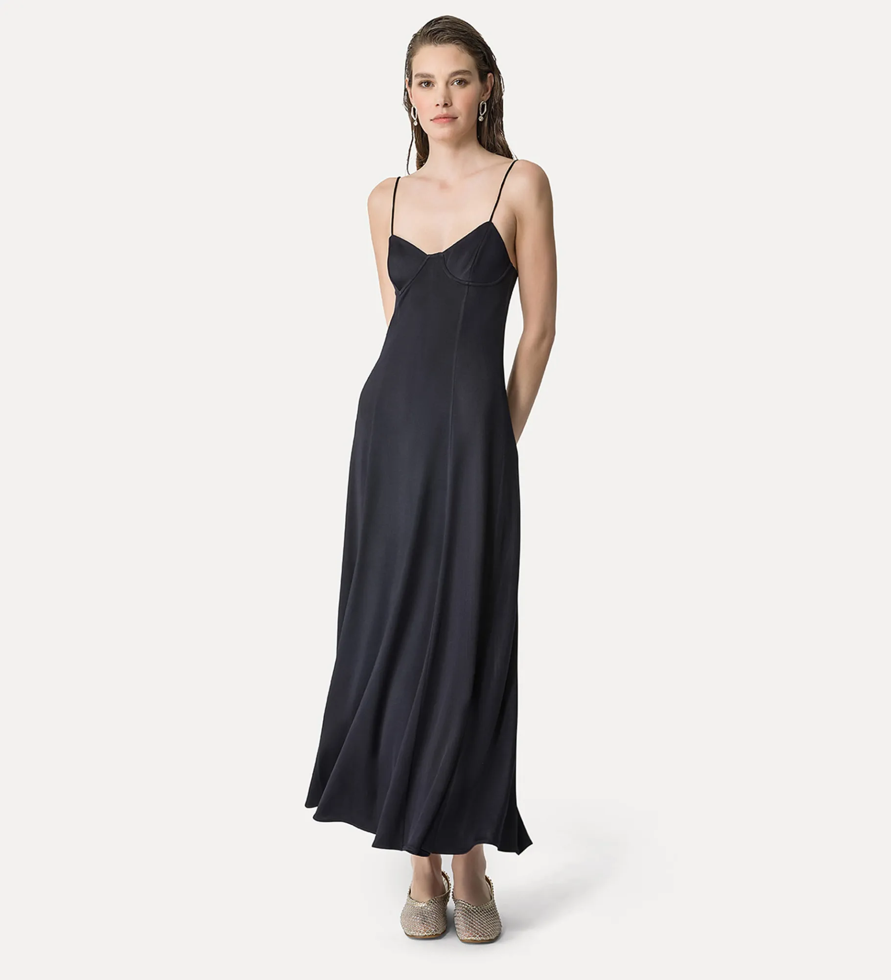 forte_forte Robes^robe nuisette en viscose abisso