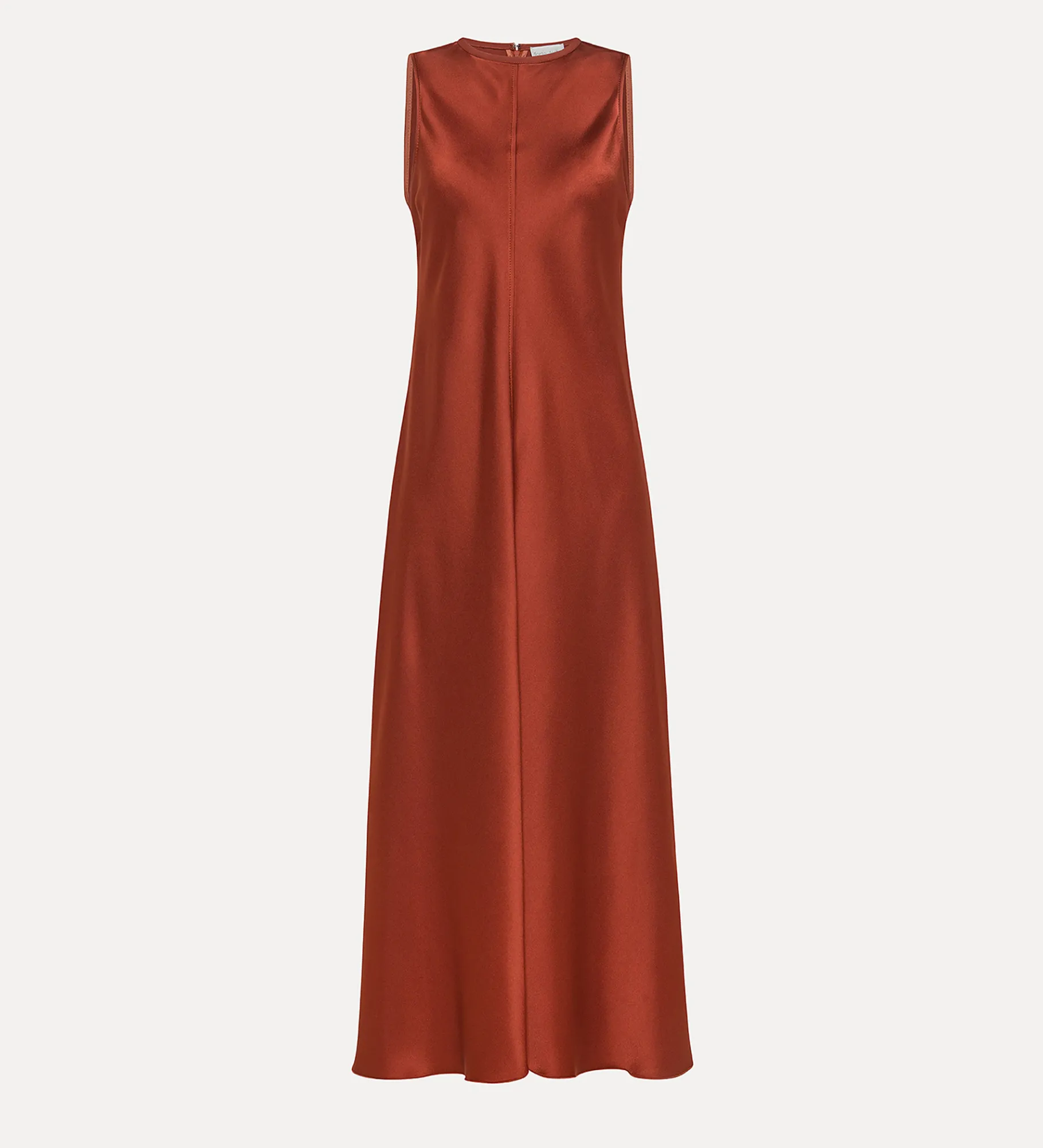 forte_forte Robes^robe ras–de–cou en satin terre