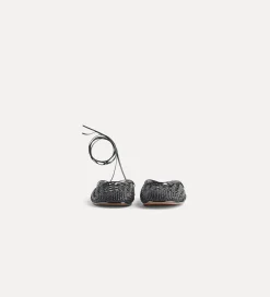 forte_forte Chaussures^sabots tressés noirs nero