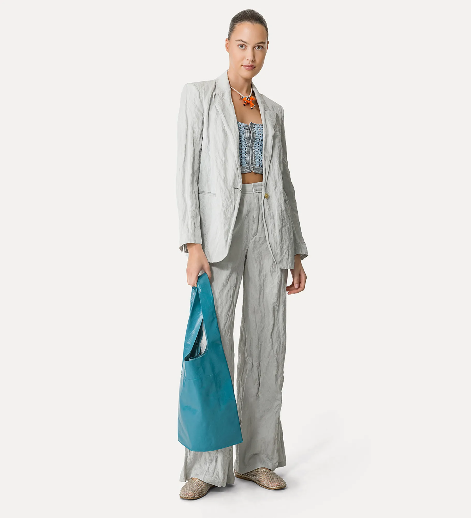 forte_forte Sacs Et Ceintures^sac en veau peacock