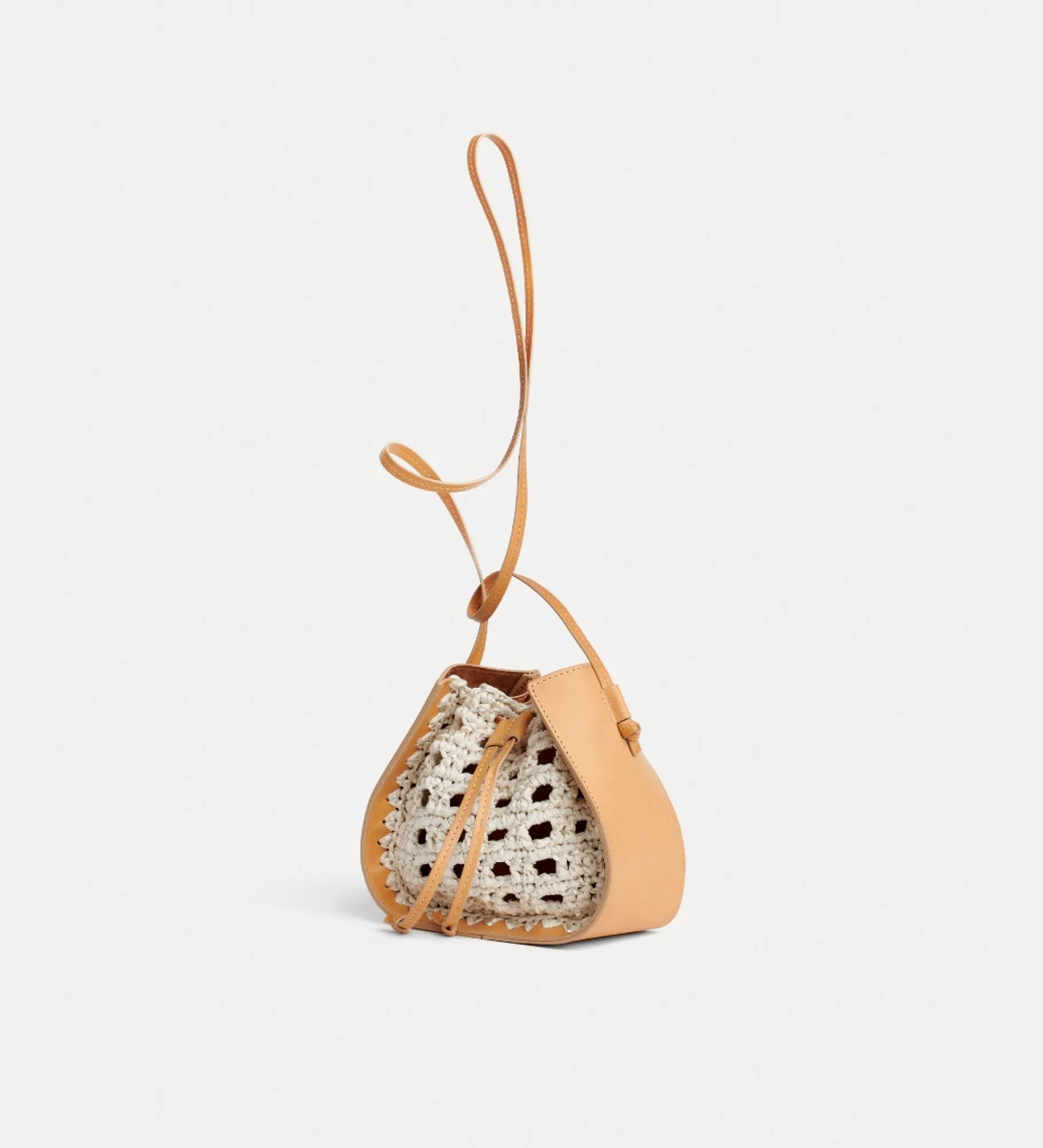 forte_forte Sacs Et Ceintures^sac seau en cuir et crochet naturale