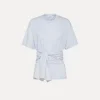 forte_forte Hauts^t-shirt avec nœud nuage