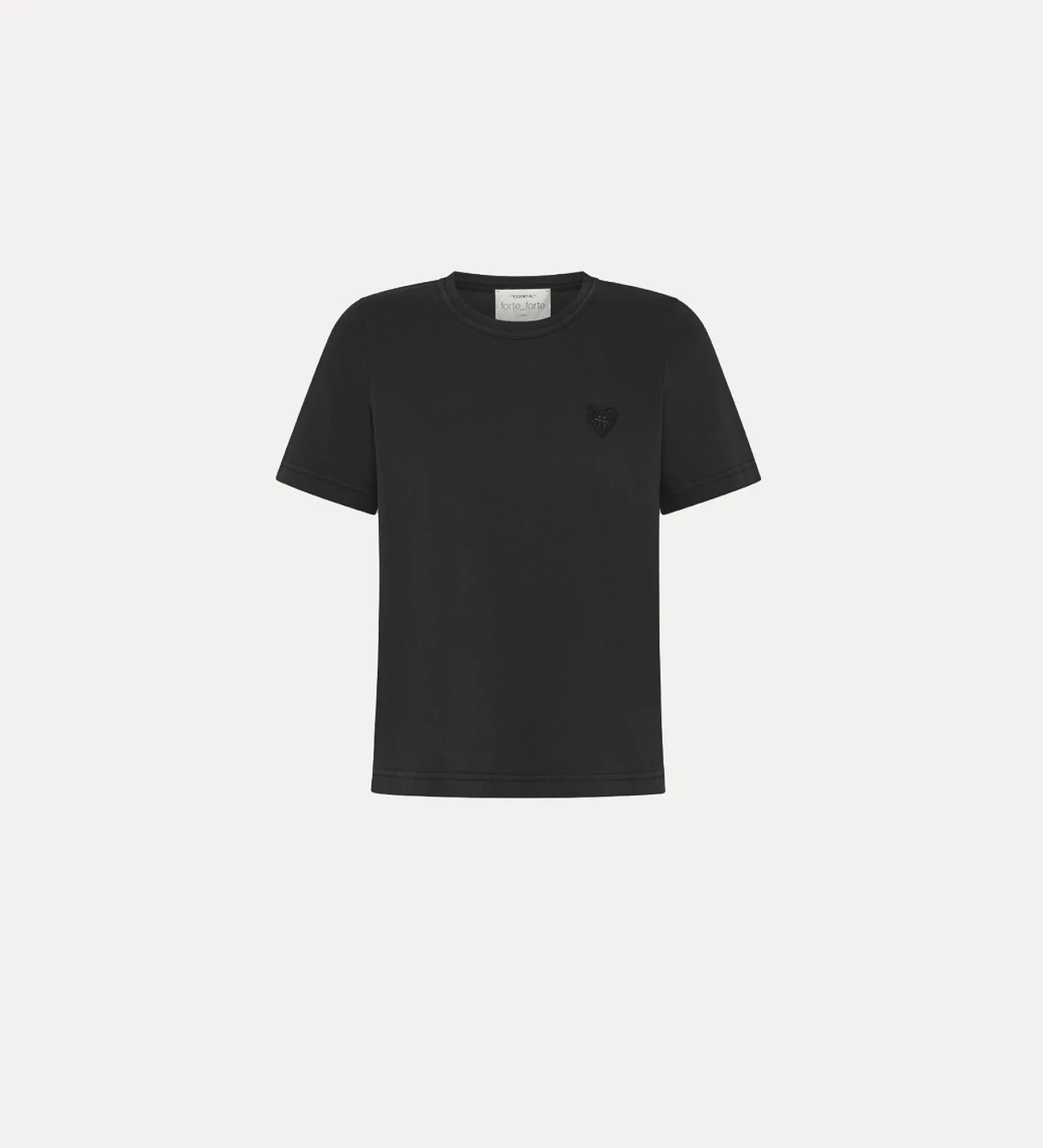forte_forte Hauts^t-shirt en jersey pour femme nero