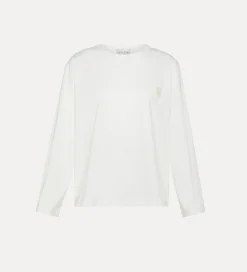 forte_forte Hauts^t–shirt essential en jersey de coton biologique bianco