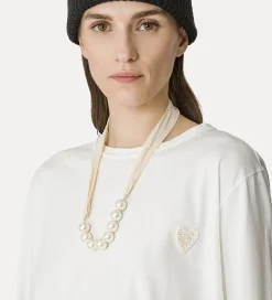 forte_forte Hauts^t–shirt essential en jersey de coton biologique bianco