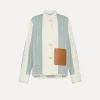forte_forte Vestes^veste de travail en coton et lin acqua