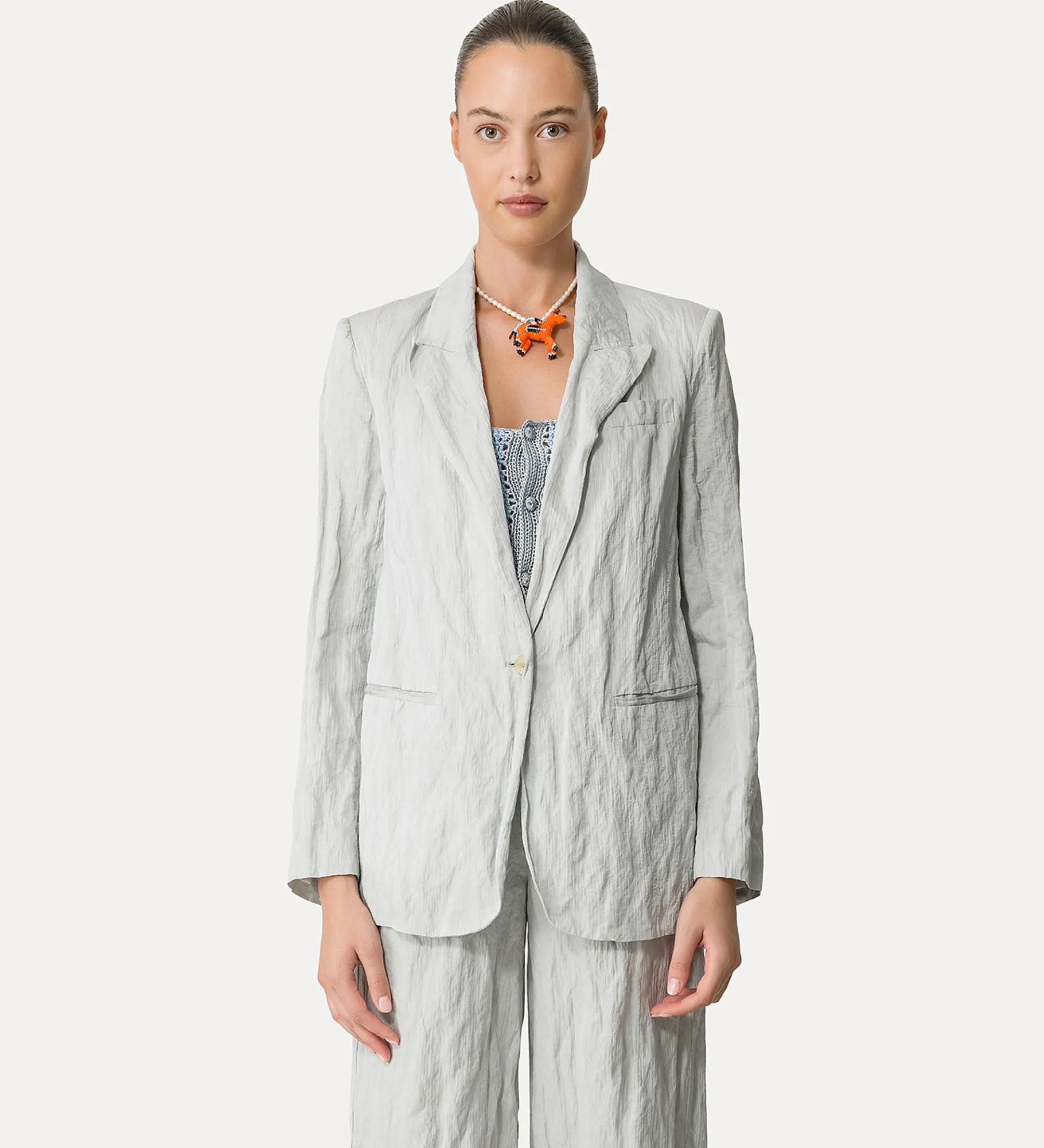 forte_forte Vestes^veste en coton estivale pour femme madreperla