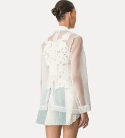 forte_forte Vestes^veste en organza de soie giglio