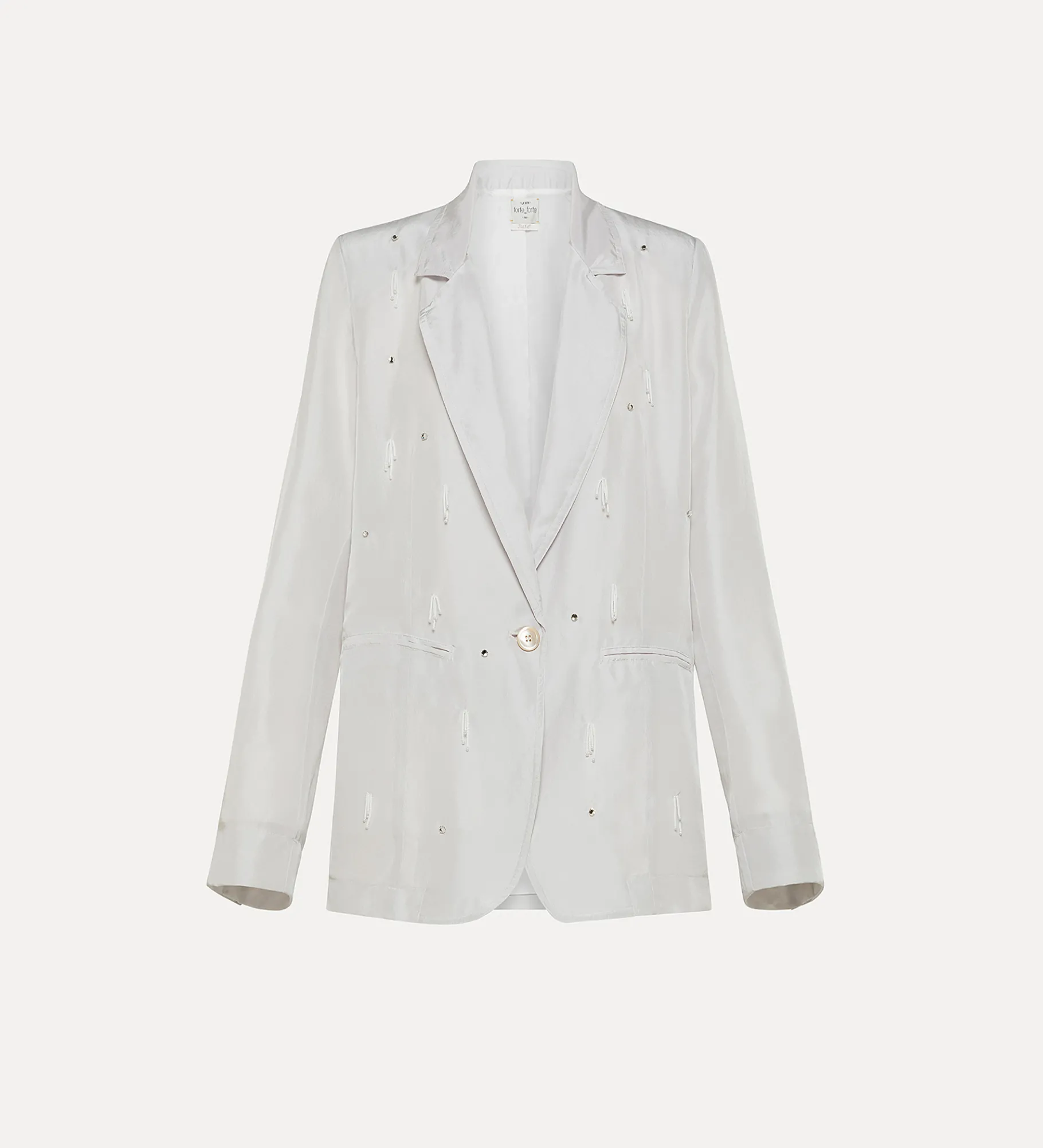 forte_forte Vestes^veste en soie habotai avec petites perles madreperla