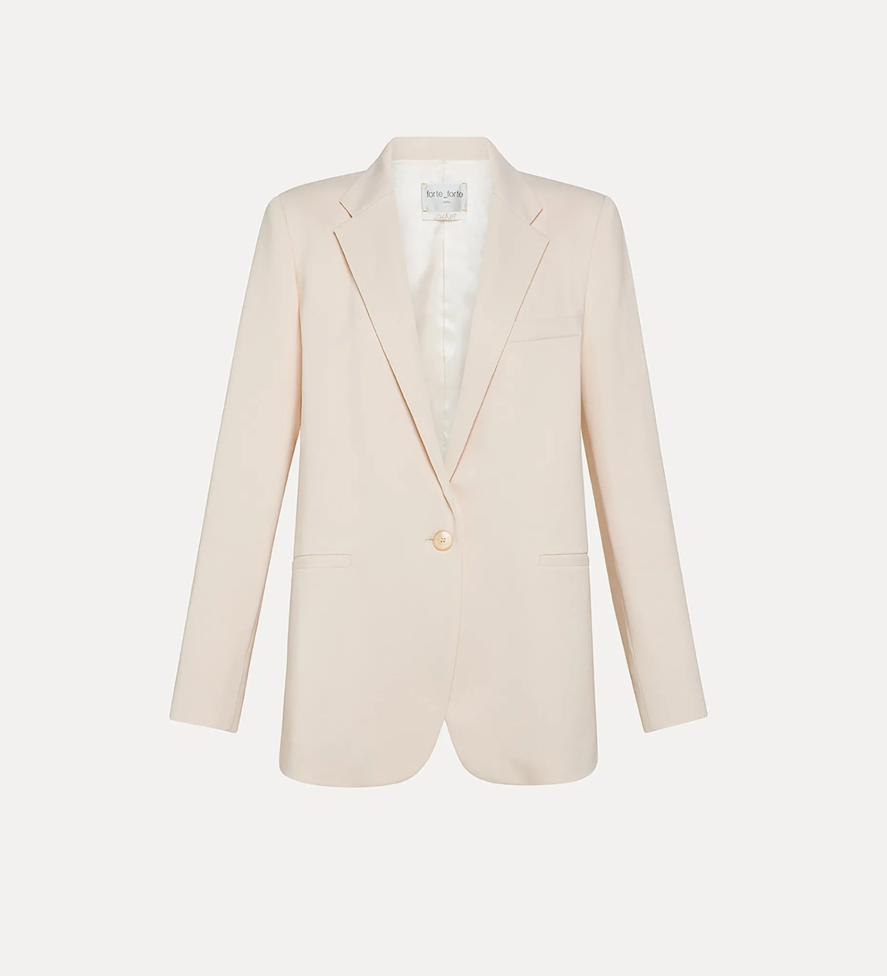 forte_forte Vestes^veste essential en crêpe cady stretch ivory