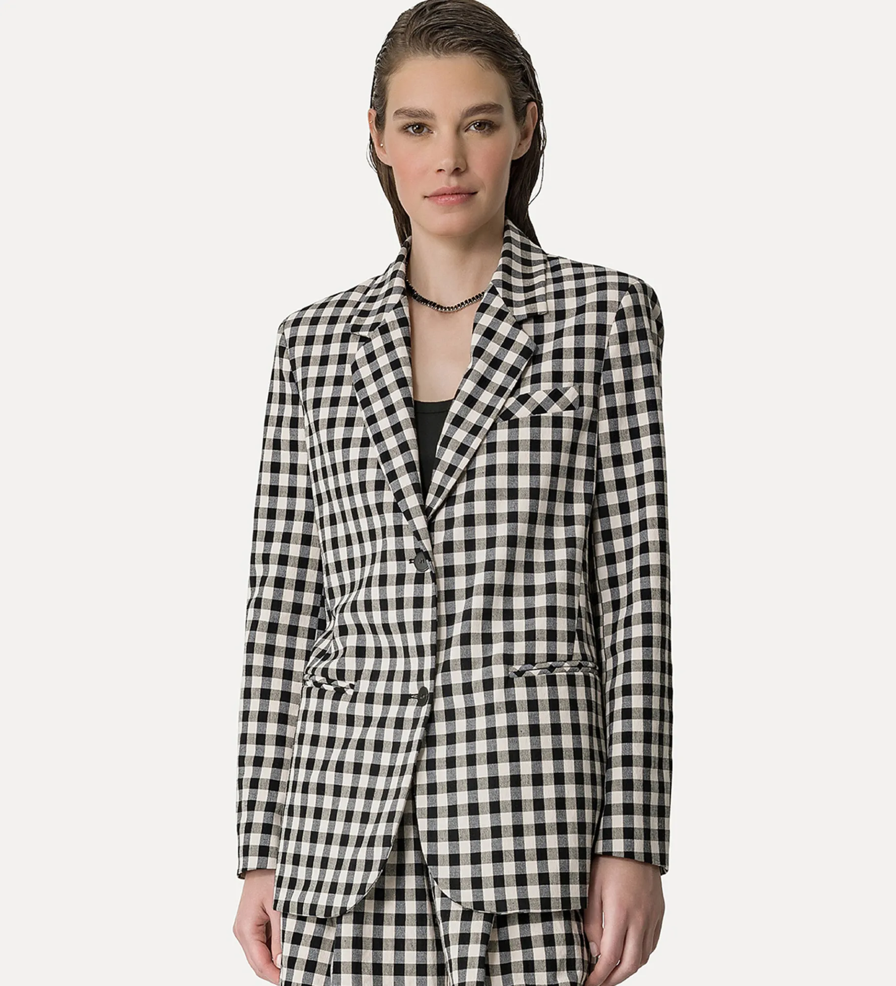 forte_forte Vestes^veste oversize en vichy abisso