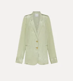 forte_forte Vestes^veste oversize pour femme en satin aloe
