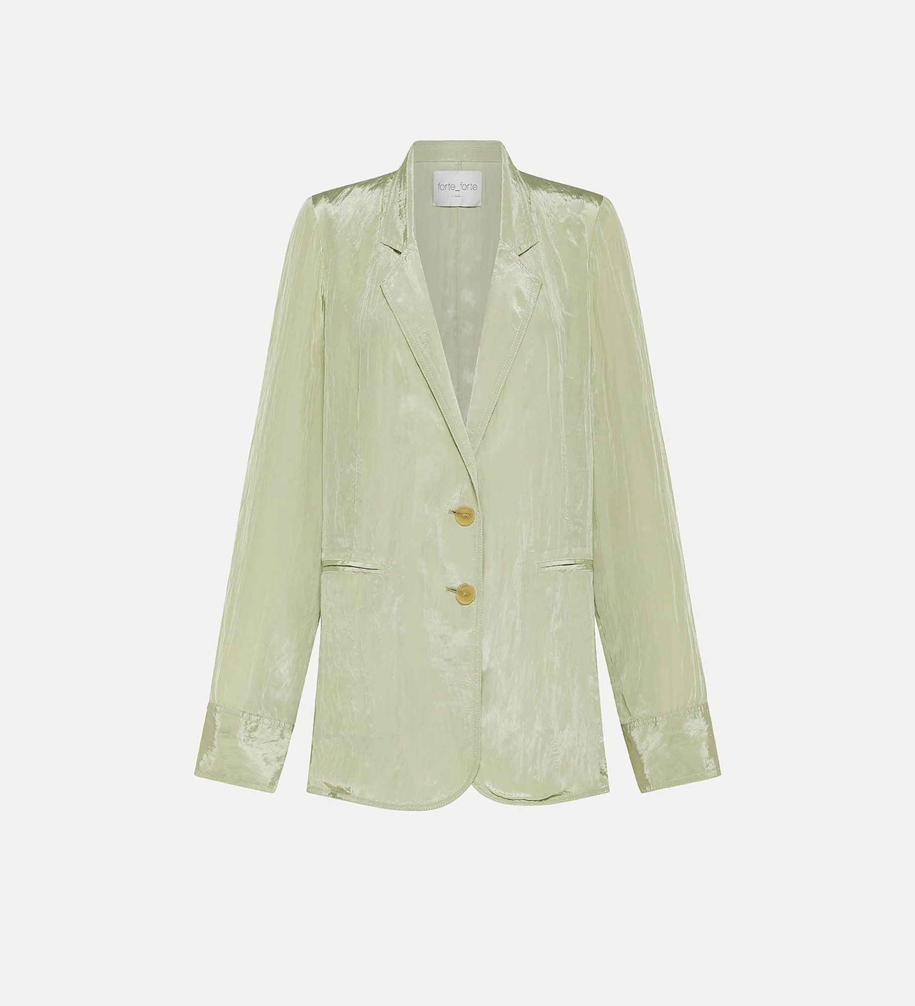 forte_forte Vestes^veste oversize pour femme en satin aloe