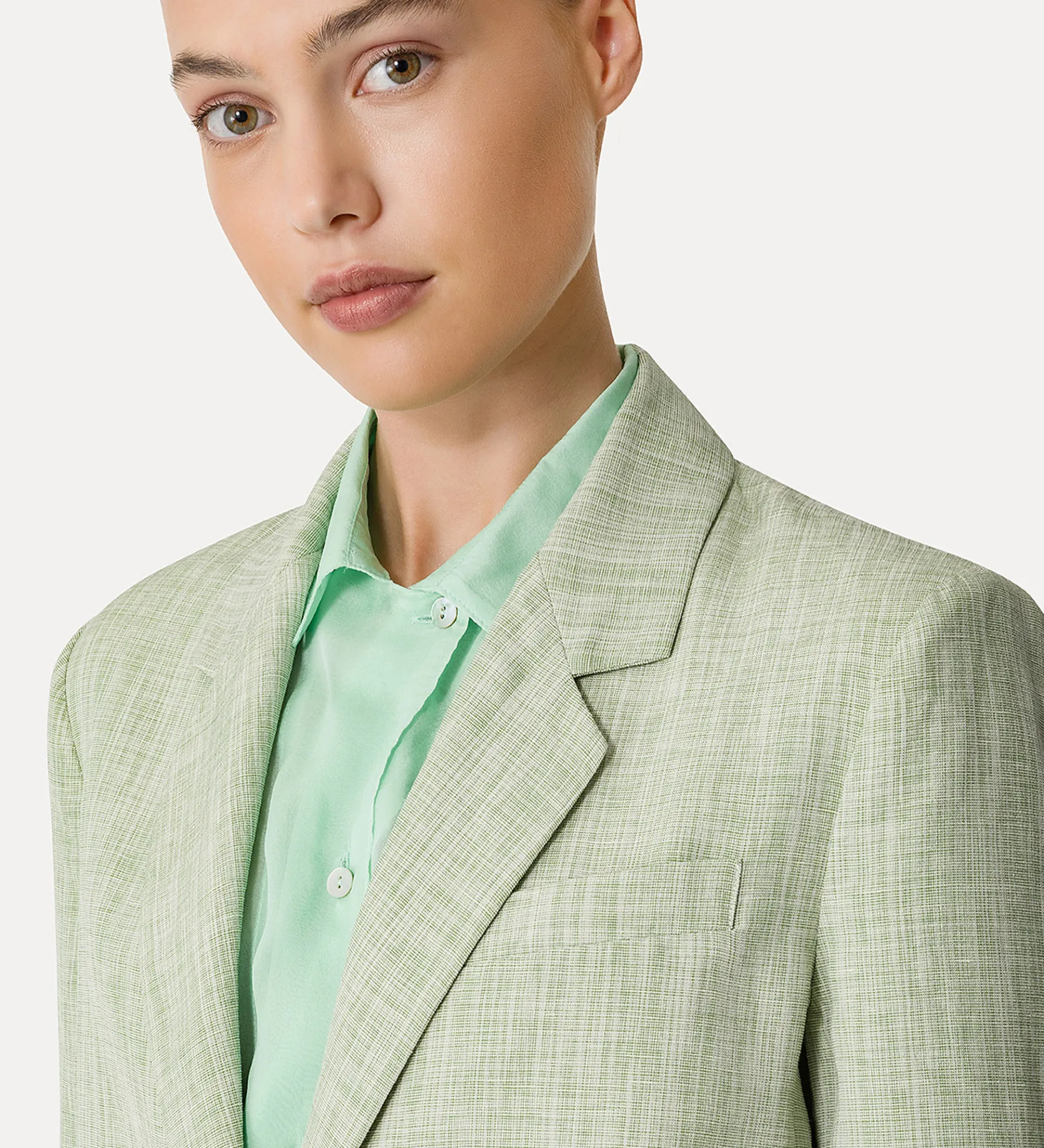 forte_forte Vestes^veste oversize pour femme fil à fil aloe